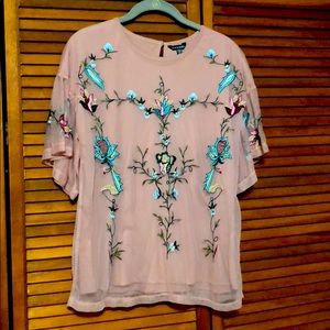 Embroidered top
